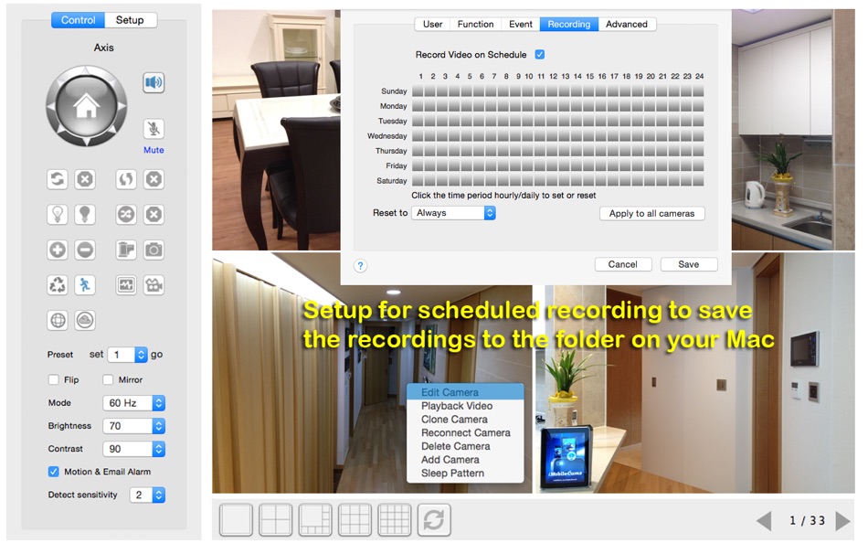 #4. uNetCams: Multicam Monitor (macOS) Podle: UBNTEK Co., Ltd.