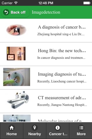 Cancer treatment network screenshot 2