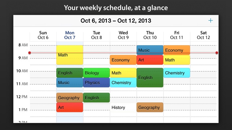 Class schedule - Your Assignment and School timetable