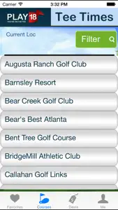 Play18 Golf Tee Times screenshot #1 for iPhone