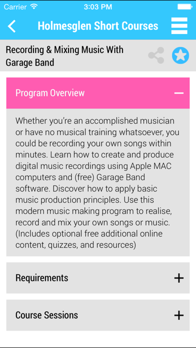 Screenshot #3 pour Holmesglen Short Courses