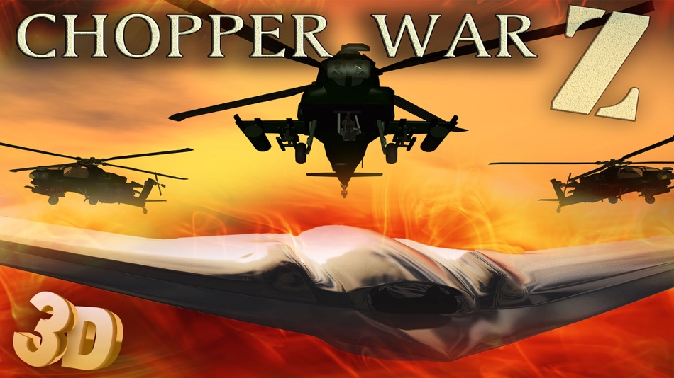 Chopper War Z 3D - Helicopter Adventures vs alien invader spaceship attack - 1.5 - (iOS)