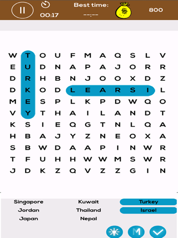 Screenshot #6 pour Country Word Search