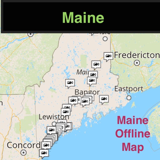 Maine Offline Map with Traffic Cameras icon