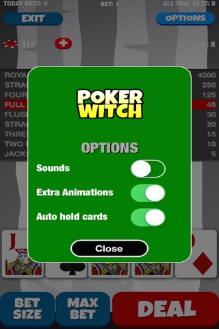 Video Poker Witch: Play, Bet, Win! Pro Edition screenshot 3