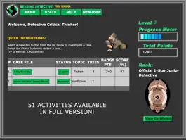 Game screenshot Reading Detective® A1 (Free) hack