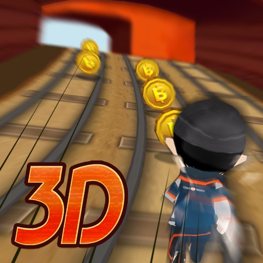 Subway Train Runner 3D - Become hipster and run this town! Icon