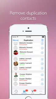 remove duplicate contacts -- support backup and merge now! iphone screenshot 2