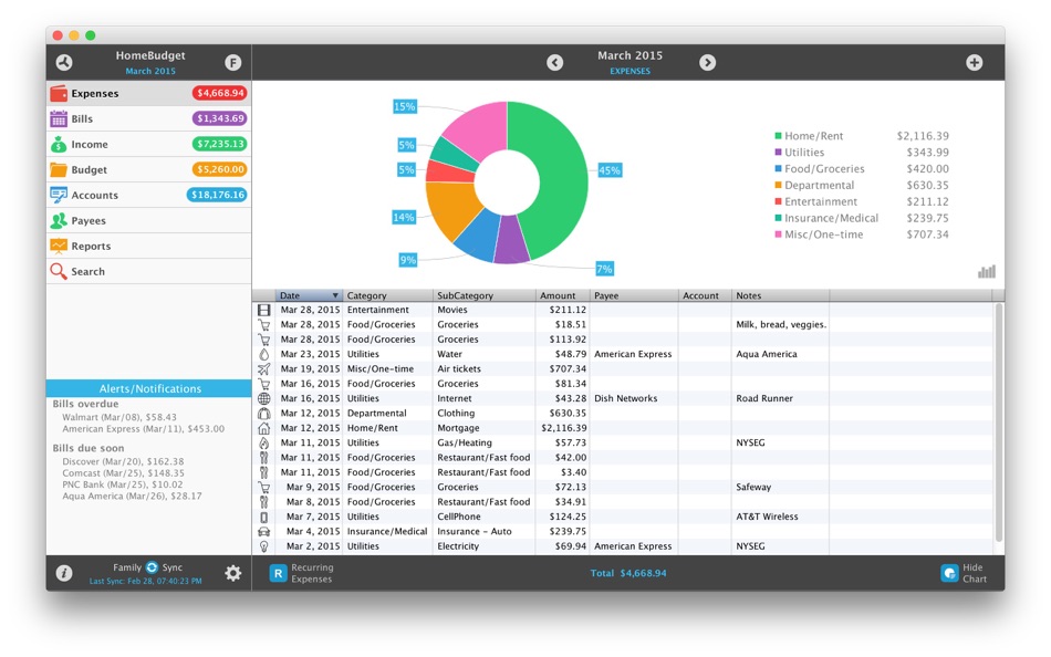 HomeBudget Lite (w/ Sync) - 3.3.2 - (macOS)