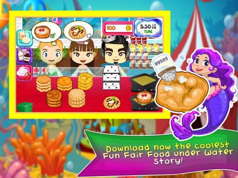 Screenshot #4 pour Mermaid Fair Food Maker Dash - fun salon cooking & star chef world games for girl kids!