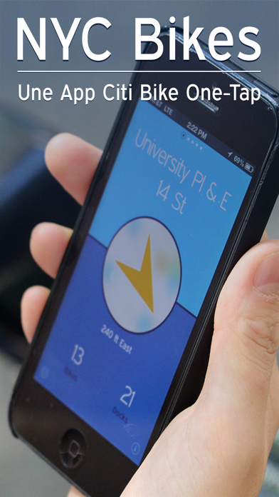 Screenshot #1 pour NYC Bikes — Une App Citi Bike One-Tap