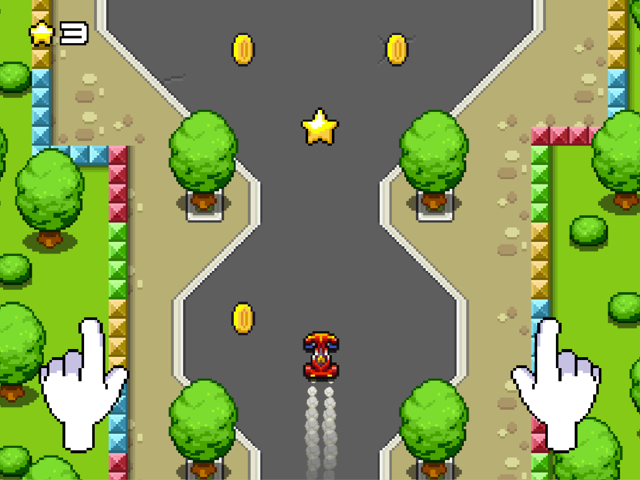Pixel Car-Twists And Turns