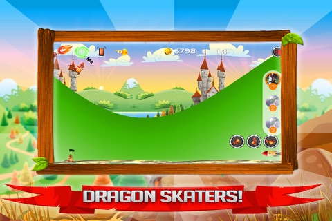 Dragon Racer PRO - Fantasy Skateboard Game screenshot 2