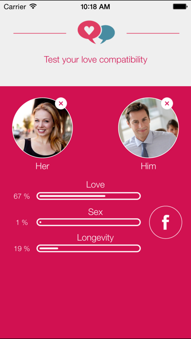 Pictures Love Test iPhone screenshot 1 - Entertainment app