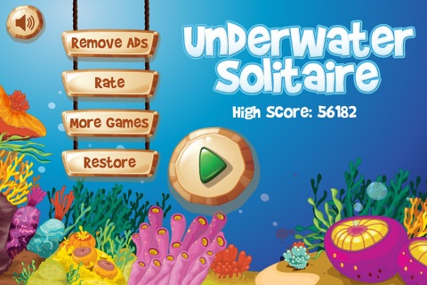 Aqua Solitaire Triple Peak Underwater Pyramid screenshot 2