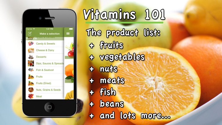 Vitamins 101, the food encyclopedia