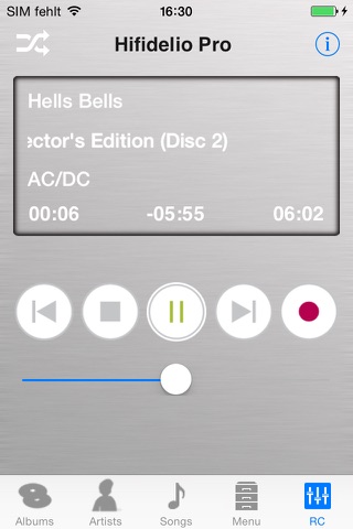 Hifidelio App screenshot 2