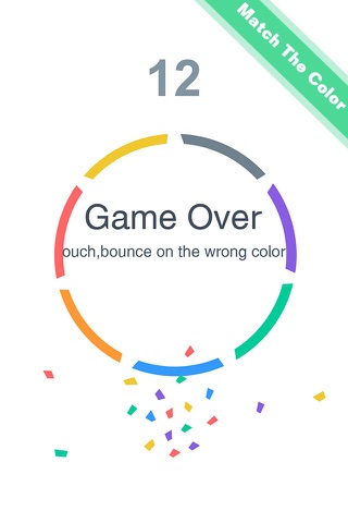 Color Bounce - Spinny Circle&Drop Ball Simple Reaction Game screenshot 2