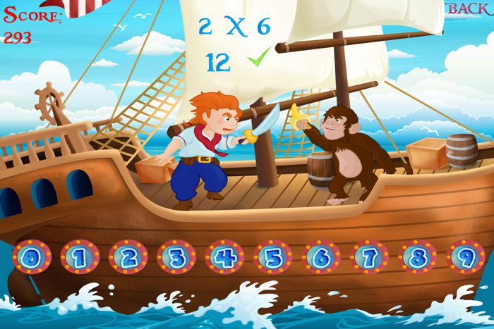 Learn Times Tables - Pirate Sword Fight