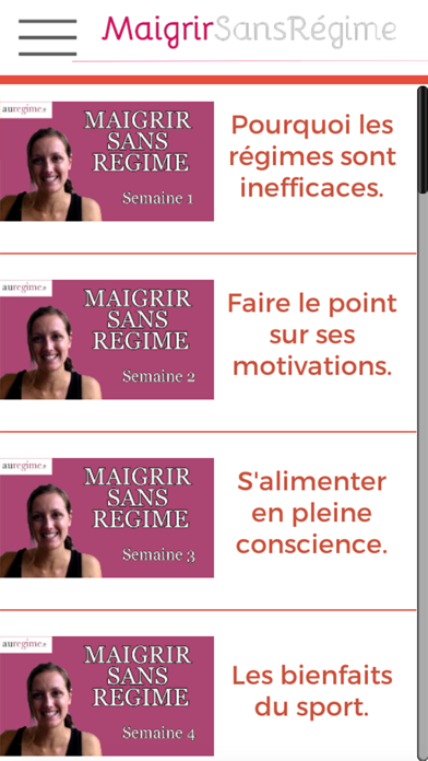 Screenshot #1 pour Video Maigrir sans Regime