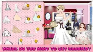 Paris Wedding - Dress up and make up game for kids who love wedding and fashion screenshot #3 for iPhone