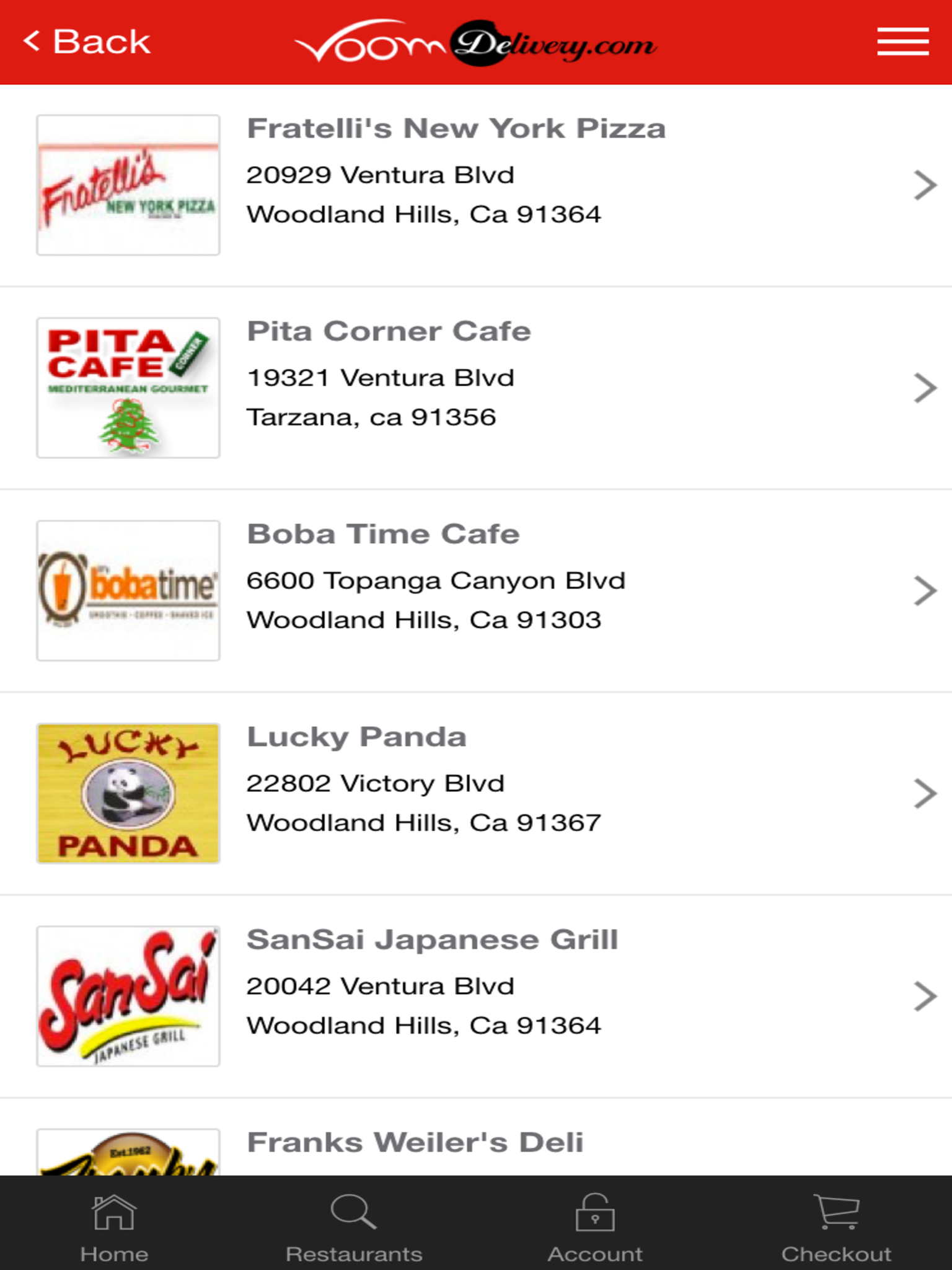 Voom Delivery Service screenshot 5