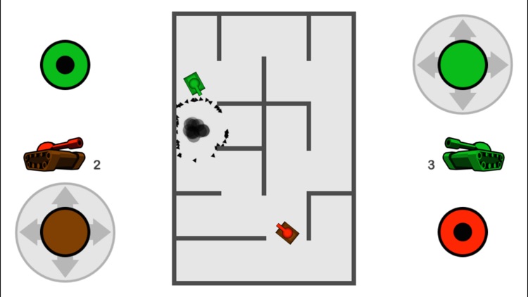 Tank Trouble 3 player - 1 - 2 - 3 Player Multiplayer Tank Game on