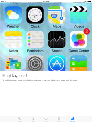 Screenshot #4 pour Emoji Keyboard and Stickers for iOS 8