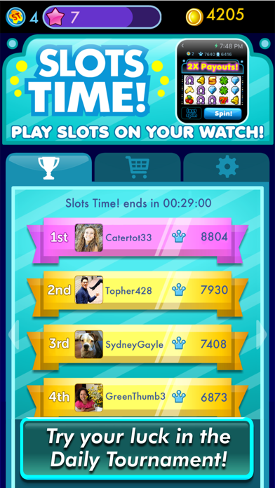 Screenshot #3 pour Slots Time! – Free Casino Watch Game