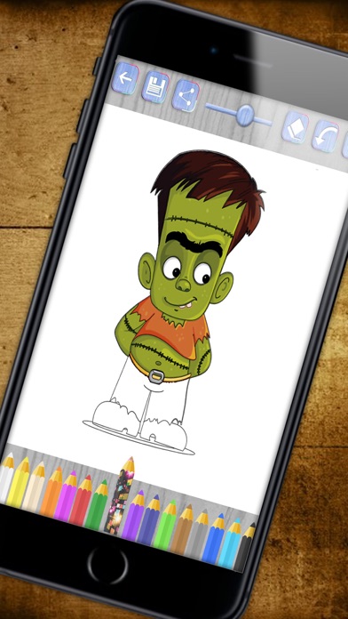 How to cancel & delete Paint monsters with magic - Halloween coloring book from iphone & ipad 4