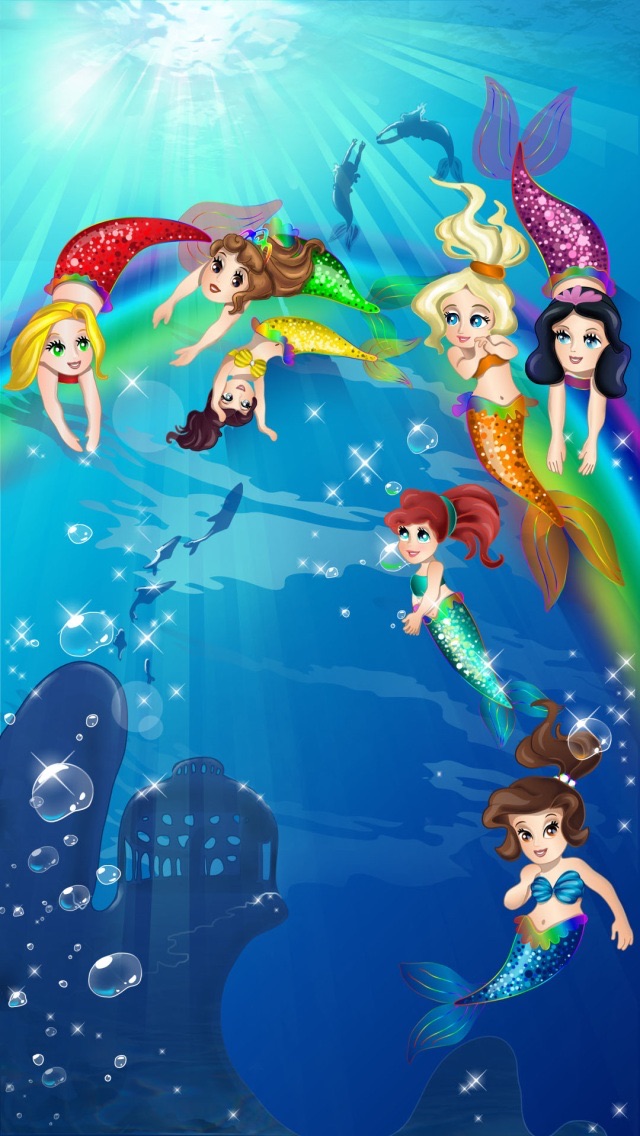 Mermaid Princess Coloring Pages for Girls and Games for Ltttle Kids Screenshot