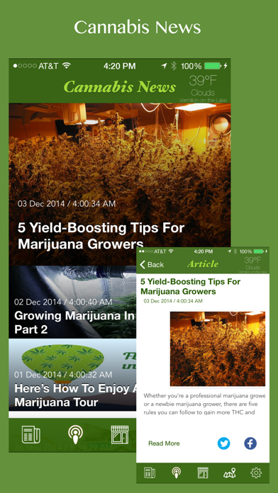 Screenshot #1 pour Cannabis News (FREE EDITION)