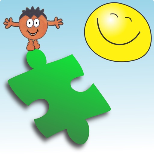 Puzzle with Mops a picture puzzle for kids Icon