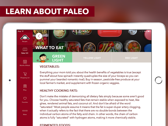 Nom Nom Paleo iPad screenshot 5 - Food & Drink app