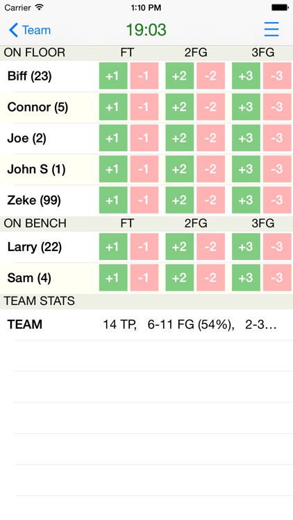 Basketball Pocket Coach Deluxe Stats