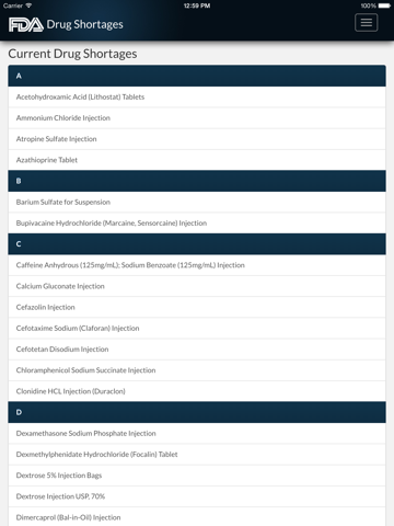 Screenshot #5 pour DrugShortages