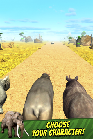 Safari Run Free - Wild Animal Jam Running Survival Games for Kids screenshot 3