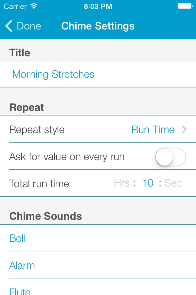 Chime Squirrel - Recurring chime / alarm / timer to help you be more productive screenshot 4