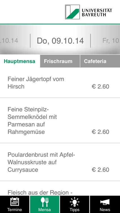 Uni Bayreuth Campus App