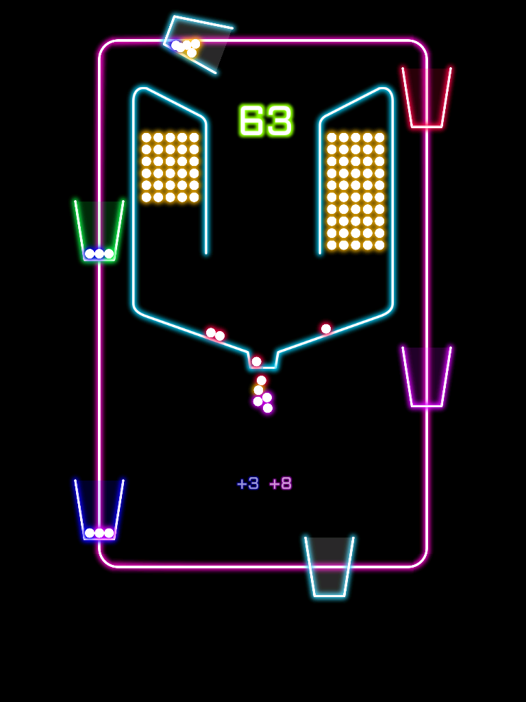 Rock Balls pour down into glowing cups with rock rhythm screenshot 9
