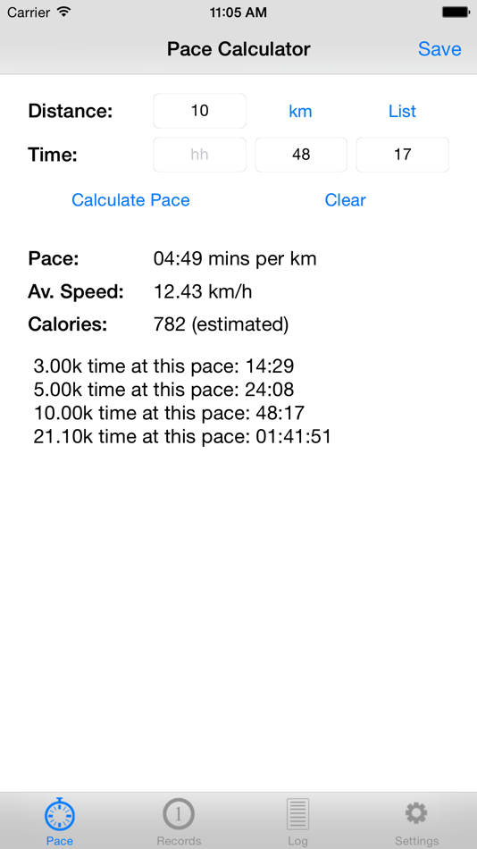 PaceTrack Pace Calculator - 2.5 - (iOS)