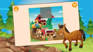 Kids Sliding Puzzle Horses free screenshot #5 for iPhone