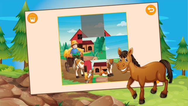 Kids Sliding Puzzle Horses free(圖5)-速報App