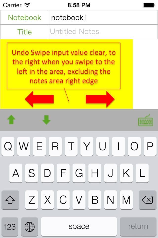 SwipeWrite - Quick Notes to Evernote - screenshot 3