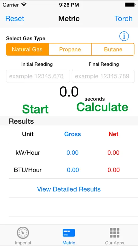 Gas Rate Calculator screenshot 2 of 3