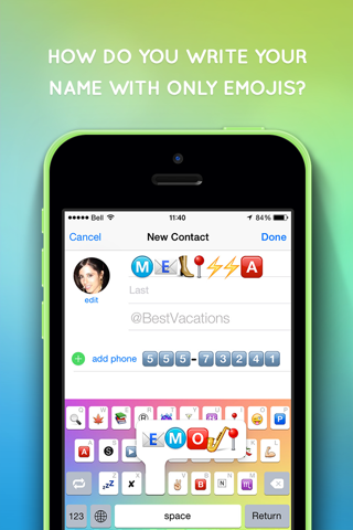 Emojizer Keyboard - Custom Emoji Font for iOS 8 screenshot 3