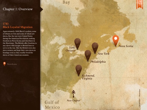 The Book of Negroes Historical Guide iPad screenshot 5 - Entertainment app