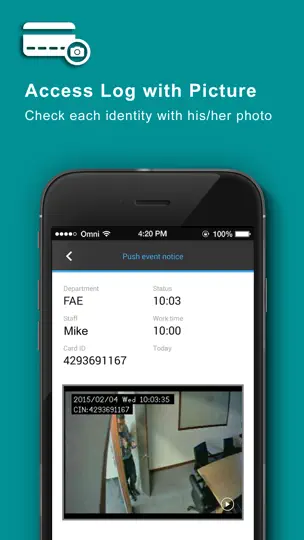 Captura de pantalla de EagleLinkIT - Access Control en iPhone 2