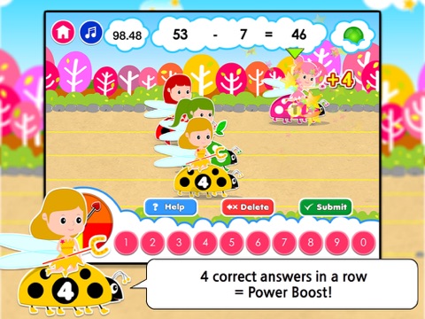 Subtraction Racer: Hot Cars, Fast Fairies & Fairy Tale Dash HD screenshot 4