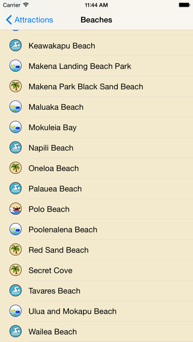 Maui GPS Tour Guide Screenshot